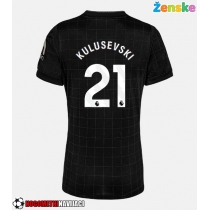 Ženske Nogometnih dresov Tottenham Hotspur Dejan Kulusevski #21 Gostujoči 2025-26 Kratki rokavi